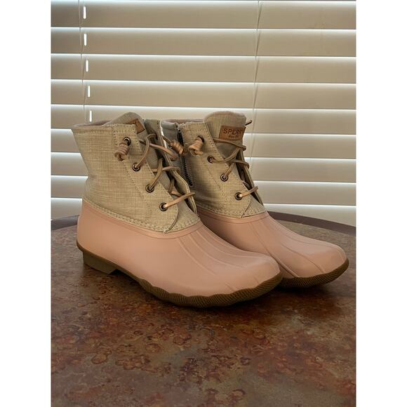 Womens pink sperry duck boots size 10 - Picture 10 of 10